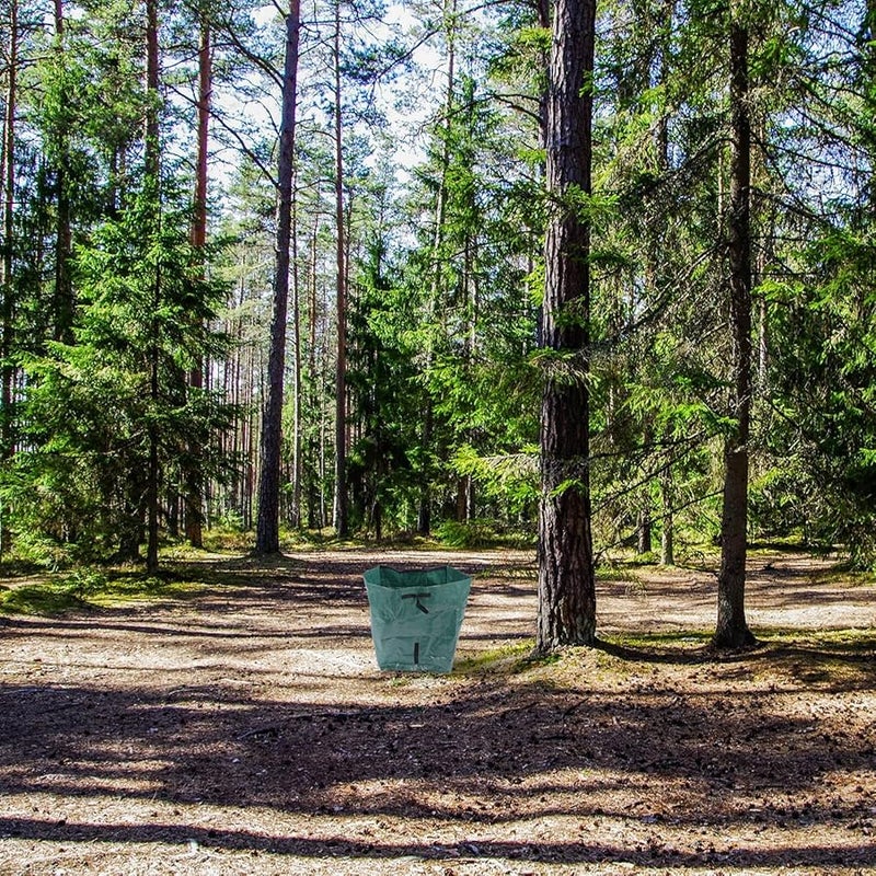 كيس حديقة كبير 53 جالون لأوراق الشجر متين قابل لإعادة الاستخدام وقابل للطي لحفظ نفايات الفناء - Image 3